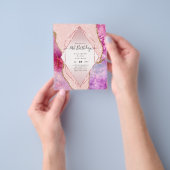 BEGROTING 16e verjaardag Glittery AGATE Sparkle In Flyer (Hand)