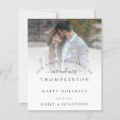 Begroting 1 kerstmis de heer Mrs Foto Holiday Kaar (Voorkant)