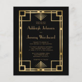 Begroting 2020s  Deco Black Gold Wedding (Voorkant)