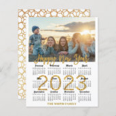 BEGROTING 2023 - Kalender - Moderne familiekaart - (Voorkant / Achterkant)