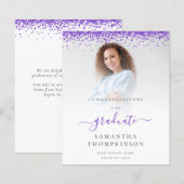 Begroting 2024 Afstudeerder Foto Paarse glitteraan (Voorkant / Achterkant)