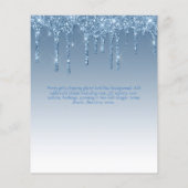 BEGROTING 21e Verjaardag Druppelende Glitters Glam Flyer (Achterkant)