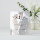 Begroting 2 Foto's Overlay Wedding Hartelijk dank (Staand voorkant)