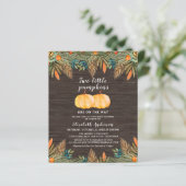 Begroting 2 Little Pumpkins Rustic Baby shower (Staand voorkant)