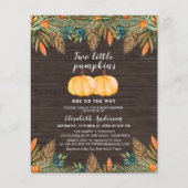 Begroting 2 Little Pumpkins Rustic Baby shower (Voorkant)