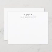 BEGROTING 2 Monogram Meisjeshandschoenkaart (Voorkant / Achterkant)