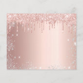 Begroting 30e verjaardag roos glitter sparen de da (Achterkant)