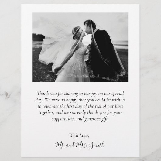 Begroting 4 Bindwedstrijd voor foto's Dank u scrip Flyer (Achterkant)