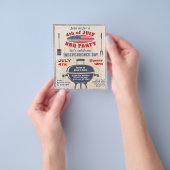 BEGROTING 4 JULI  uitnodiging van de BBQ Flyer (Hand)