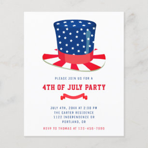 Begroting 4e juli-partijpatriottische BBQ