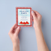 Begroting 4e van de uitnodiging van de partij van  flyer (Hand)