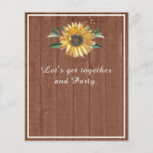 Begroting 50 en Fabulous | Zonnebloem (Achterkant)