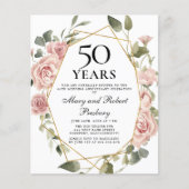 Begroting 50e Jubileum - Roze Floral (Voorkant)