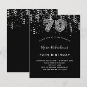 Begroting 70e verjaardag zwarte schierluipaard (Voorkant / Achterkant)