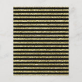 Begroting 80th Birthday - Black Gold ANY AGE Invit Flyer (Achterkant)