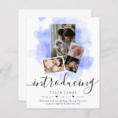 BEGROTING Aankondiging geboorte foto-Collage (Voorkant / Achterkant)