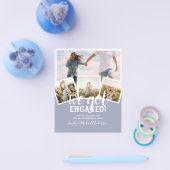 BEGROTING Aankondiging modern FOTO-VERLOVING Flyer (Enkel)