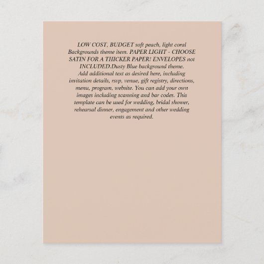 BEGROTING Aankondiging modern FOTO-VERLOVING Flyer (Achterkant)