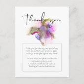 Begroting Abstracte Rainbow Paars Weddenschap Briefkaart (Voorkant)