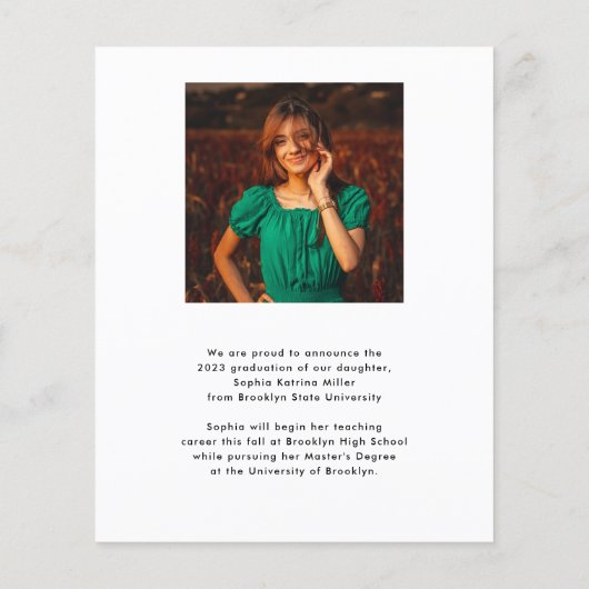 Begroting Afstuderen jaar Aankondiging Afstuderen  (Achterkant)