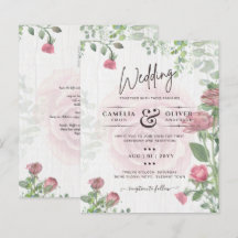 Begroting All-in-1 Dusty Pink Roses Floral Wedding
