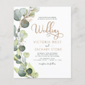 Begroting allemaal in één eucalyptus QR-code bruil (Voorkant)