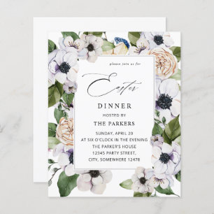 Begroting Anemone White Floral Easter Dinner