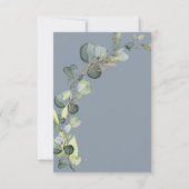 Begroting Baby shower Greenery Eucalyptus Invitati Kaart (Achterkant)