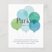 Begroting ballonbons verjaardagsfeest (Voorkant)