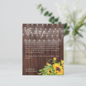 BEGROTING Bedankt U Funeral Herdenkingskaart Sjabl (Staand voorkant)