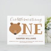 Begroting Beer één Baby eerste verjaardag (Staand voorkant)