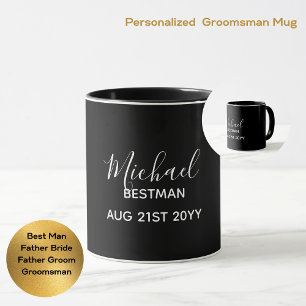 BEGROTING BESTE man Groomsman GIFTS Classic Black Mok