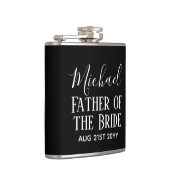 BEGROTING Bestman Groomsmen geeft zwart wit Heupfles (Rechts)