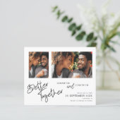 Begroting beter samen 2 Foto QR Code Save Date (Staand voorkant)