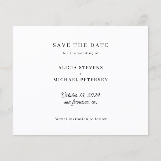 Begroting beter samen foto bruiloft bewaren datum (Achterkant)