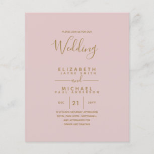 Begroting Bilingual Spanish BODA English Wedding