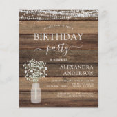 Begroting Birthday Baby's Uitnodiging Flyer (Voorkant)