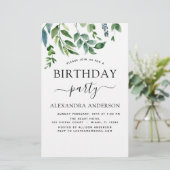 Begroting Birthday Party Spring Botanical Greenery (Staand voorkant)