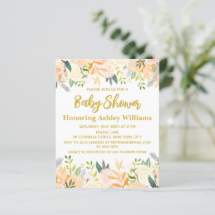 Begroting Boho Baby shower Uitnodiging Genderneutr