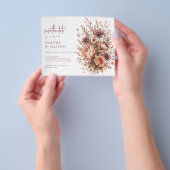 BEGROTING Boho Bewaar de Datum Flyer (Hand)