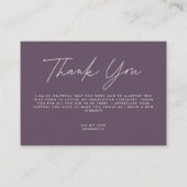 Begroting botanisch paars afstuderen dank u informatiekaartje (Achterkant)