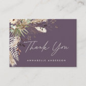 Begroting botanisch paars afstuderen dank u informatiekaartje (Voorkant)