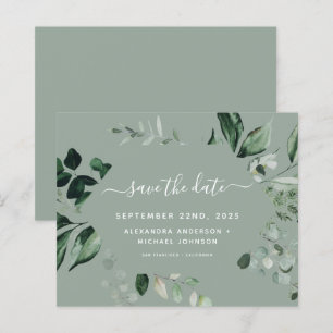Begroting Botanische Greenery Sage Green Wedding