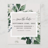 Begroting Botanische Greenery sparen de Uitnodigin (Voorkant)