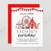 Begroting Carnival Circus Country Fair kinderen Bi (Voorkant / Achterkant)