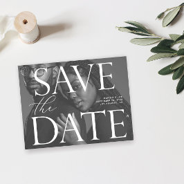 Begroting Chic Photo LG Save the Date B&W Flyer