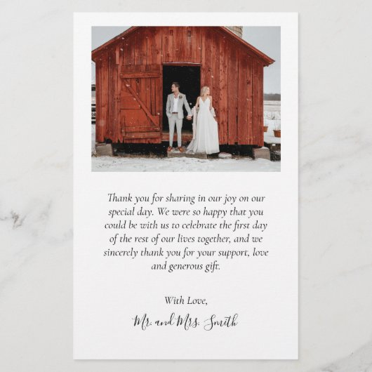 Begroting Chic Script Weddenschap Hartelijk dank v Flyer (Achterkant)