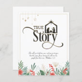 Begroting Christelijke kerstKaart (Voorkant / Achterkant)