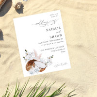 Begroting Coconut Coral & White Floral Wedding
