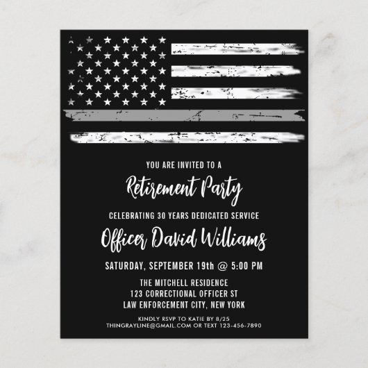 Begroting Correctionele Officier Gray Line Pensioe (Voorkant)